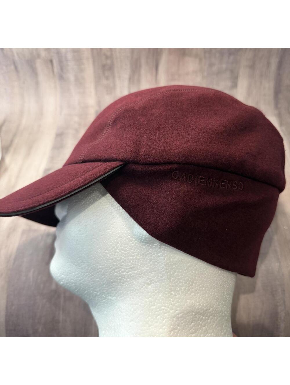 Gadiemkensd Women's Winter Reflective Fleece Ponytail Hat w/ Ear Cover Maroon
